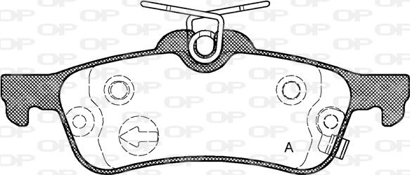 Open Parts BPA0862.02 - Комплект спирачно феродо, дискови спирачки vvparts.bg