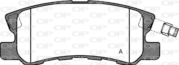 Open Parts BPA0803.02 - Комплект спирачно феродо, дискови спирачки vvparts.bg