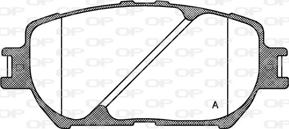 Open Parts BPA0884.00 - Комплект спирачно феродо, дискови спирачки vvparts.bg