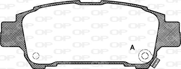 Open Parts BPA0820.02 - Комплект спирачно феродо, дискови спирачки vvparts.bg
