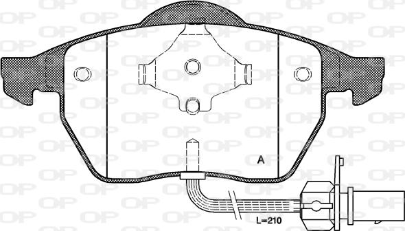 Roulunds Braking 51611882B26 - Комплект спирачно феродо, дискови спирачки vvparts.bg