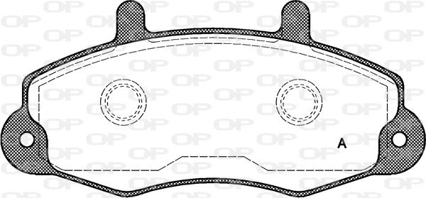 Open Parts BPA0391.00 - Комплект спирачно феродо, дискови спирачки vvparts.bg