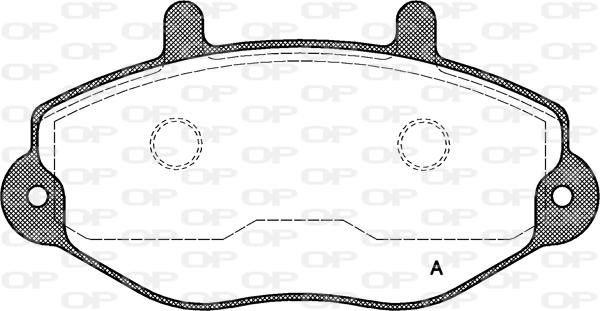 Open Parts BPA0392.00 - Комплект спирачно феродо, дискови спирачки vvparts.bg