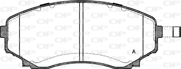 Open Parts BPA0397.22 - Комплект спирачно феродо, дискови спирачки vvparts.bg