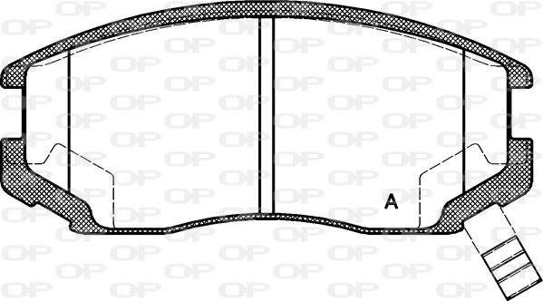 Open Parts BPA0357.22 - Комплект спирачно феродо, дискови спирачки vvparts.bg