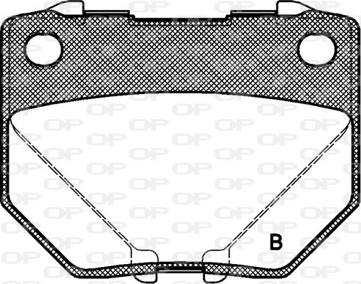 Open Parts BPA0365.21 - Комплект спирачно феродо, дискови спирачки vvparts.bg