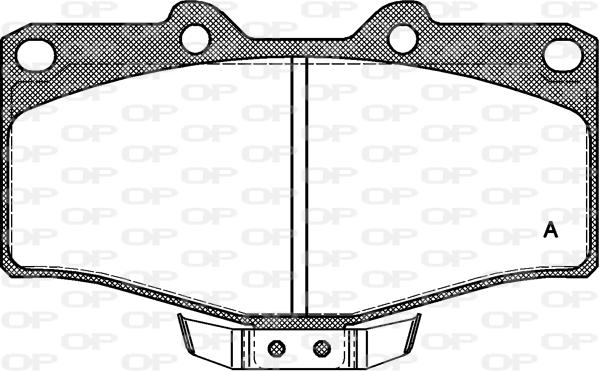 Open Parts BPA0315.04 - Комплект спирачно феродо, дискови спирачки vvparts.bg