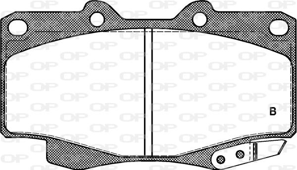 Open Parts BPA0315.04 - Комплект спирачно феродо, дискови спирачки vvparts.bg