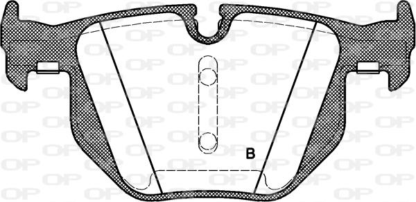 Open Parts BPA0381.60 - Комплект спирачно феродо, дискови спирачки vvparts.bg