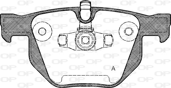 Open Parts BPA0381.70 - Комплект спирачно феродо, дискови спирачки vvparts.bg