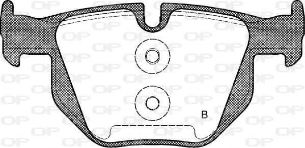 Open Parts BPA0381.70 - Комплект спирачно феродо, дискови спирачки vvparts.bg