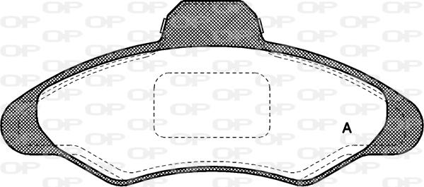 Open Parts BPA0331.00 - Комплект спирачно феродо, дискови спирачки vvparts.bg