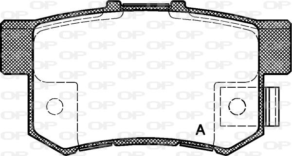 Open Parts BPA0325.12 - Комплект спирачно феродо, дискови спирачки vvparts.bg