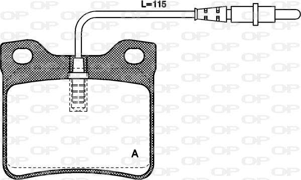 Open Parts BPA0321.02 - Комплект спирачно феродо, дискови спирачки vvparts.bg