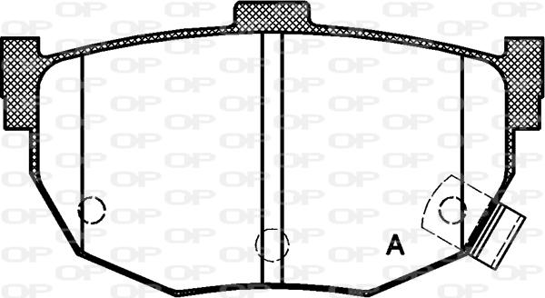 ACKOJAP A52-2138 - Комплект спирачно феродо, дискови спирачки vvparts.bg