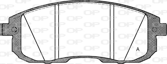 Open Parts BPA0293.14 - Комплект спирачно феродо, дискови спирачки vvparts.bg