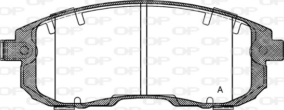 Open Parts BPA0293.11 - Комплект спирачно феродо, дискови спирачки vvparts.bg