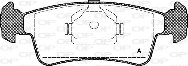 Open Parts BPA0240.00 - Комплект спирачно феродо, дискови спирачки vvparts.bg