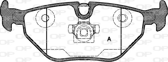 Open Parts BPA0265.40 - Комплект спирачно феродо, дискови спирачки vvparts.bg