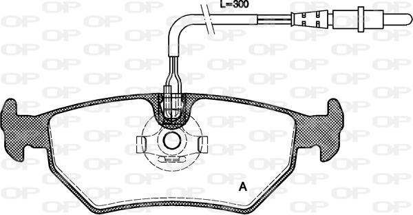 Open Parts BPA0265.32 - Комплект спирачно феродо, дискови спирачки vvparts.bg