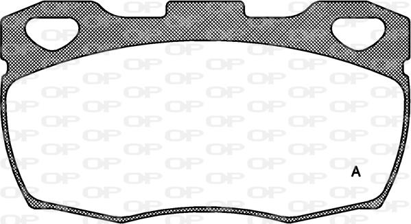 Open Parts BPA0266.00 - Комплект спирачно феродо, дискови спирачки vvparts.bg