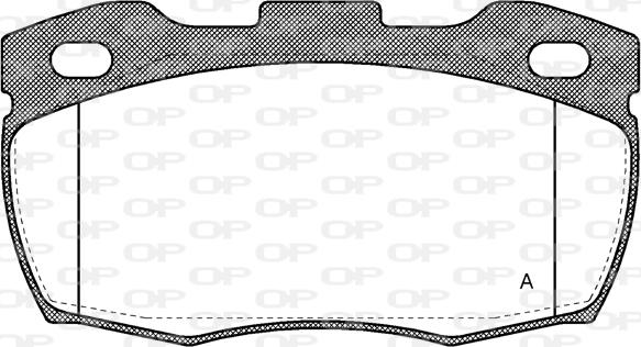 Open Parts BPA0266.10 - Комплект спирачно феродо, дискови спирачки vvparts.bg