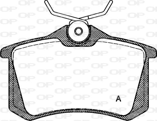 Open Parts BPA0263.10 - Комплект спирачно феродо, дискови спирачки vvparts.bg