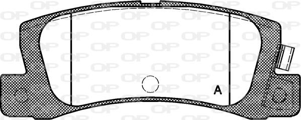 Open Parts BPA0214.02 - Комплект спирачно феродо, дискови спирачки vvparts.bg