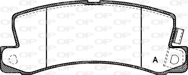 Open Parts BPA0214.22 - Комплект спирачно феродо, дискови спирачки vvparts.bg