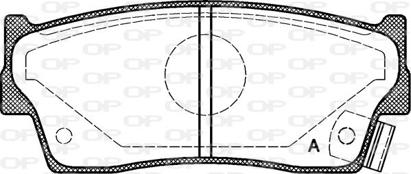 Open Parts BPA0289.02 - Комплект спирачно феродо, дискови спирачки vvparts.bg