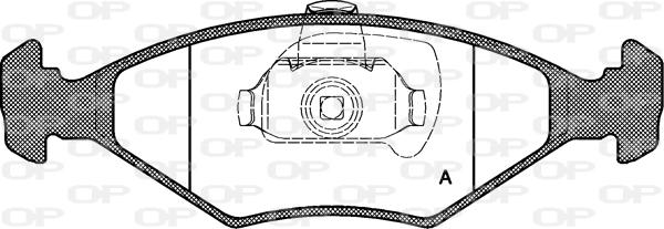 Open Parts BPA0281.40 - Комплект спирачно феродо, дискови спирачки vvparts.bg