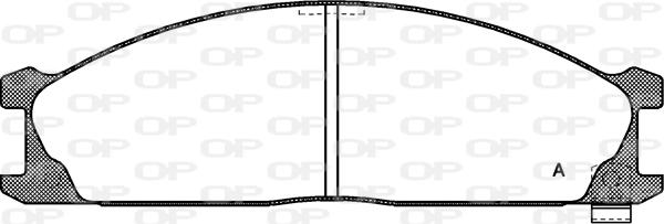 Open Parts BPA0236.02 - Комплект спирачно феродо, дискови спирачки vvparts.bg