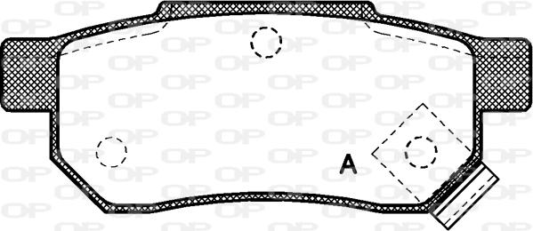 Open Parts BPA0233.02 - Комплект спирачно феродо, дискови спирачки vvparts.bg