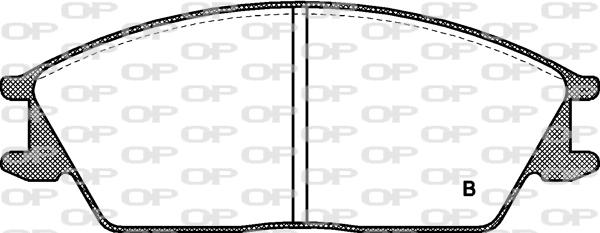 Open Parts BPA0224.02 - Комплект спирачно феродо, дискови спирачки vvparts.bg