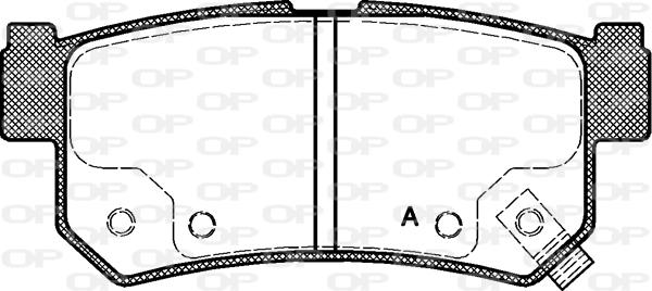 Open Parts BPA0746.62 - Комплект спирачно феродо, дискови спирачки vvparts.bg