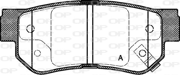 Open Parts BPA0746.02 - Комплект спирачно феродо, дискови спирачки vvparts.bg