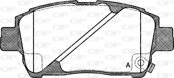 Open Parts BPA0740.02 - Комплект спирачно феродо, дискови спирачки vvparts.bg