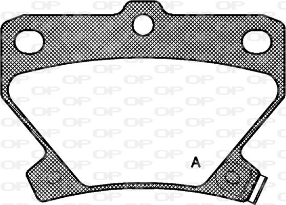 Open Parts BPA0741.02 - Комплект спирачно феродо, дискови спирачки vvparts.bg