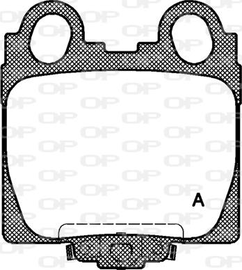 Open Parts BPA0743.04 - Комплект спирачно феродо, дискови спирачки vvparts.bg