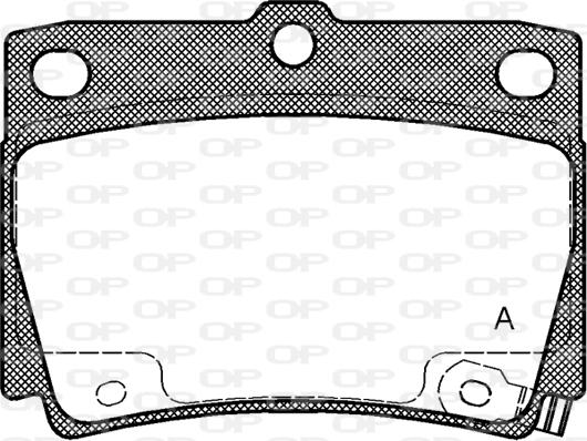 Open Parts BPA0750.02 - Комплект спирачно феродо, дискови спирачки vvparts.bg