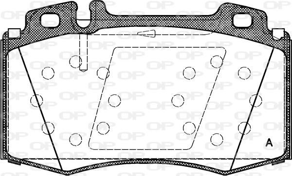 Open Parts BPA0769.00 - Комплект спирачно феродо, дискови спирачки vvparts.bg