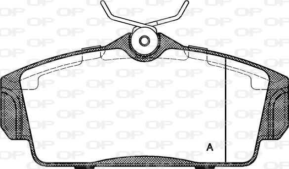 Open Parts BPA0704.00 - Комплект спирачно феродо, дискови спирачки vvparts.bg