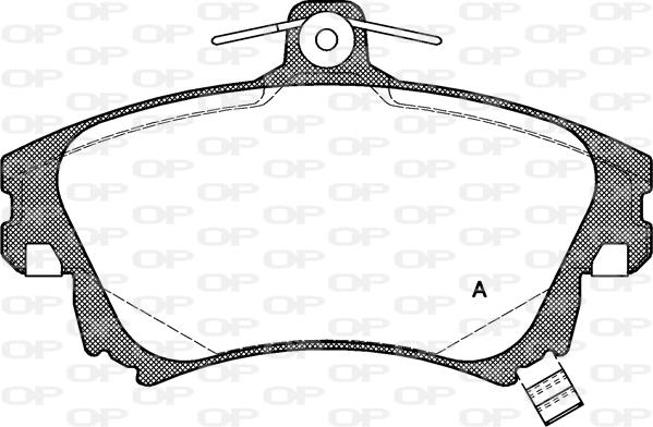 Open Parts BPA0708.02 - Комплект спирачно феродо, дискови спирачки vvparts.bg