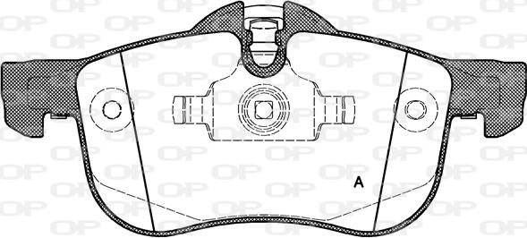 Open Parts BPA0719.00 - Комплект спирачно феродо, дискови спирачки vvparts.bg