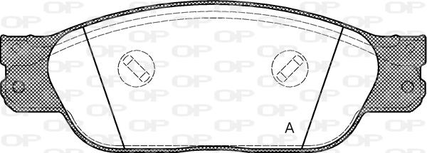 Open Parts BPA0731.00 - Комплект спирачно феродо, дискови спирачки vvparts.bg