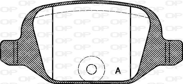 Open Parts BPA0727.00 - Комплект спирачно феродо, дискови спирачки vvparts.bg