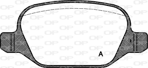 Open Parts BPA0727.10 - Комплект спирачно феродо, дискови спирачки vvparts.bg