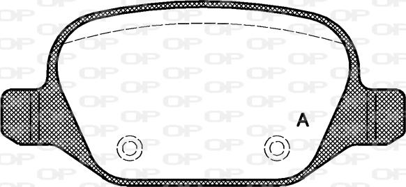 Open Parts BPA0727.20 - Комплект спирачно феродо, дискови спирачки vvparts.bg