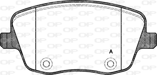 Open Parts BPA0775.00 - Комплект спирачно феродо, дискови спирачки vvparts.bg