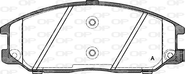 Open Parts BPA0771.12 - Комплект спирачно феродо, дискови спирачки vvparts.bg